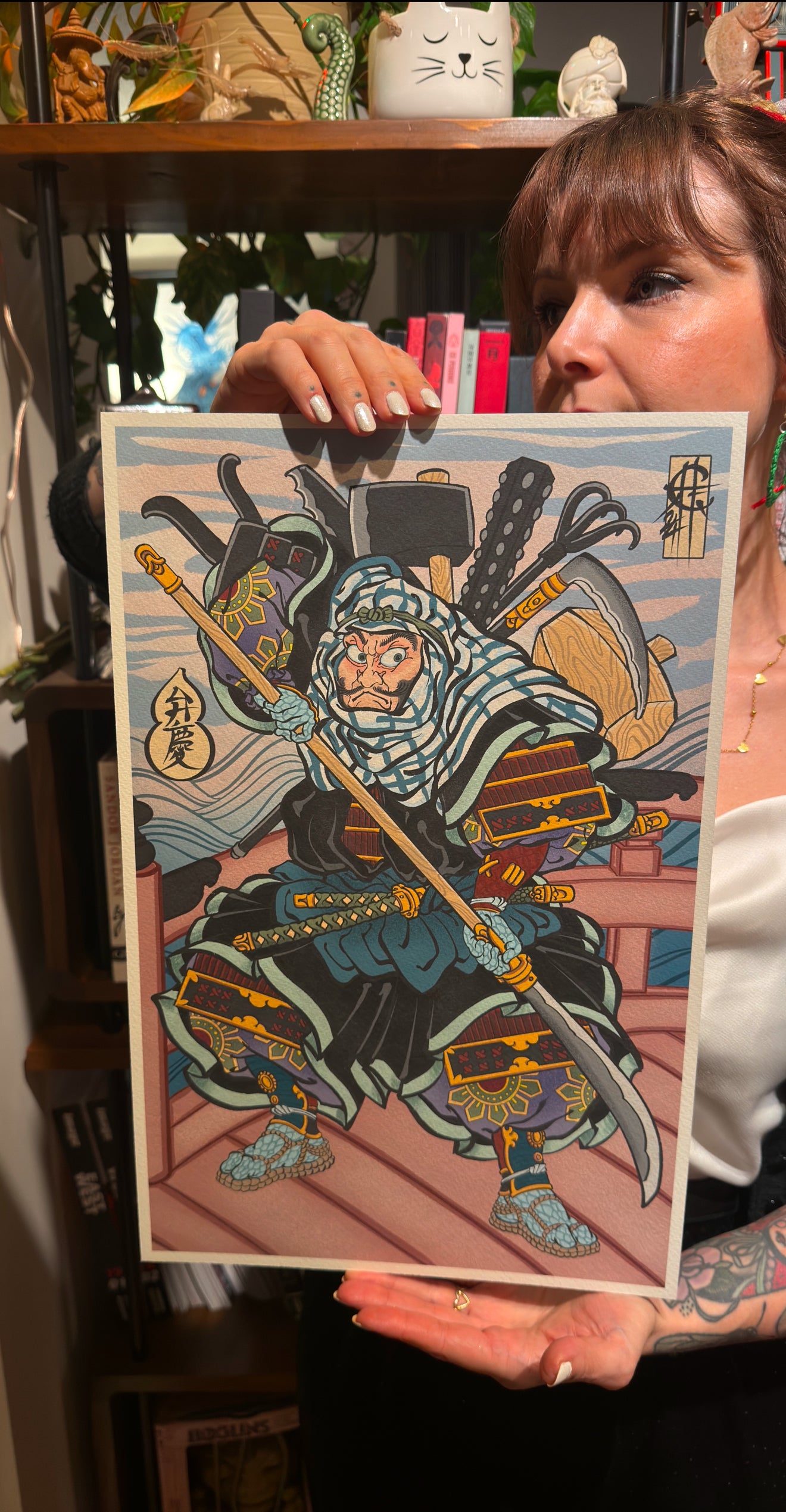Benkei warrior monk print